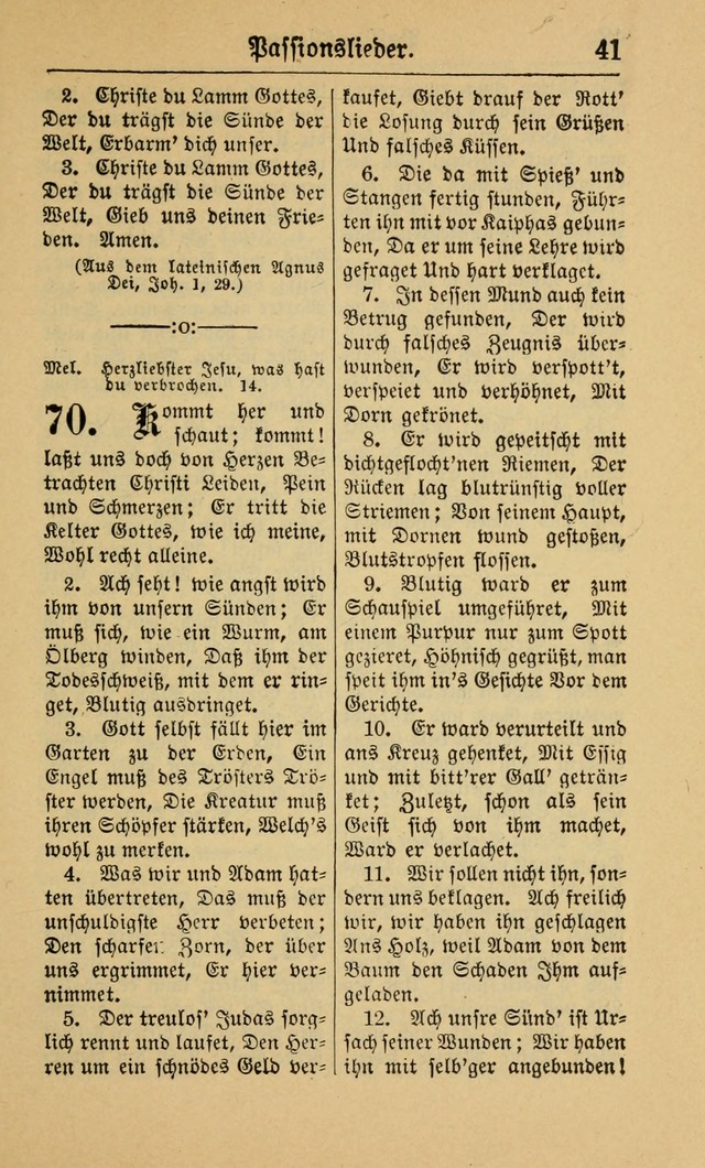 Gesangbuch für Gemeinden des Evangelisch-Lutherischen Bekenntnisses (14th ed.) page 41