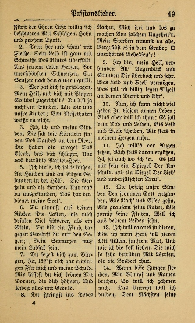 Gesangbuch für Gemeinden des Evangelisch-Lutherischen Bekenntnisses (14th ed.) page 49