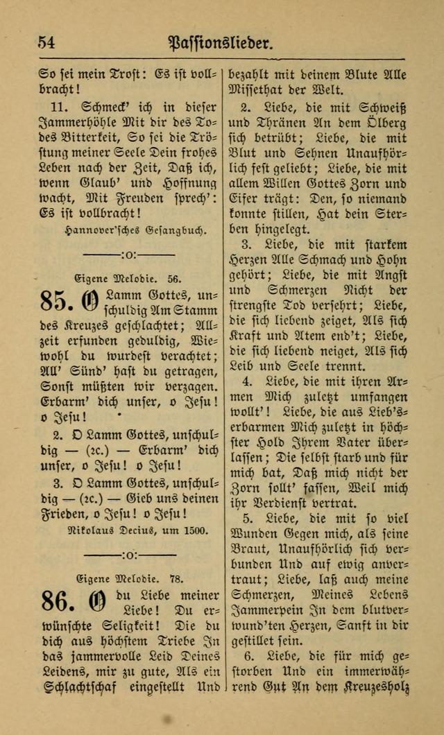 Gesangbuch für Gemeinden des Evangelisch-Lutherischen Bekenntnisses (14th ed.) page 54