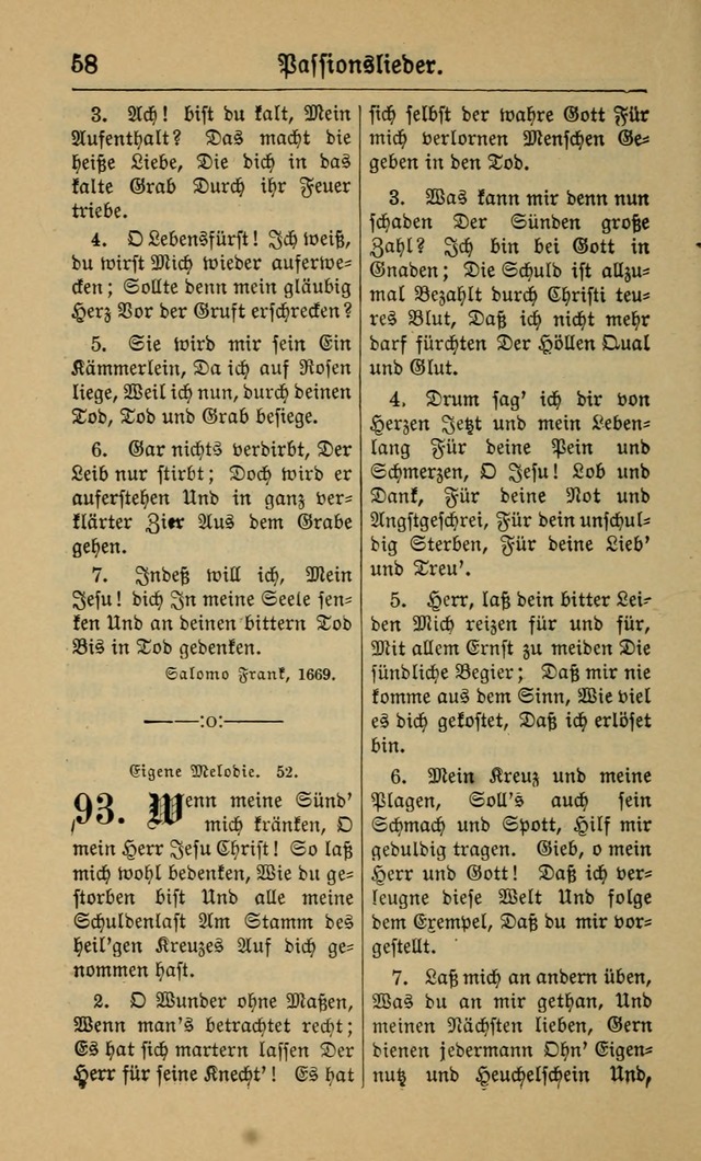 Gesangbuch für Gemeinden des Evangelisch-Lutherischen Bekenntnisses (14th ed.) page 58