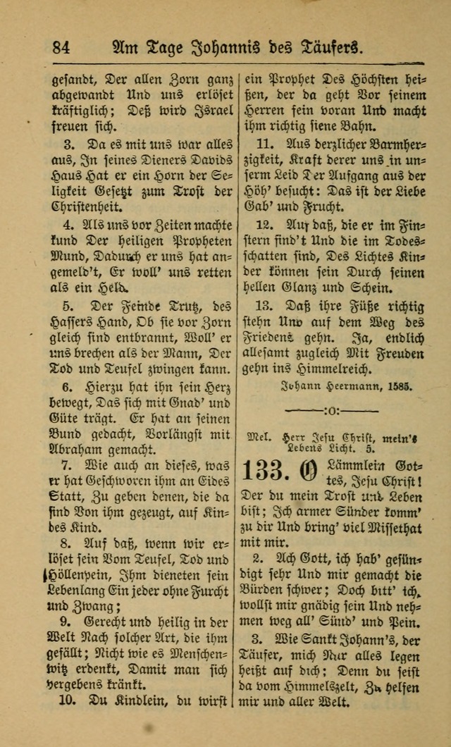 Gesangbuch für Gemeinden des Evangelisch-Lutherischen Bekenntnisses (14th ed.) page 84