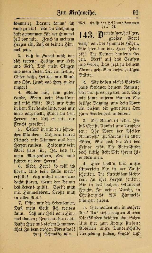 Gesangbuch für Gemeinden des Evangelisch-Lutherischen Bekenntnisses (14th ed.) page 91