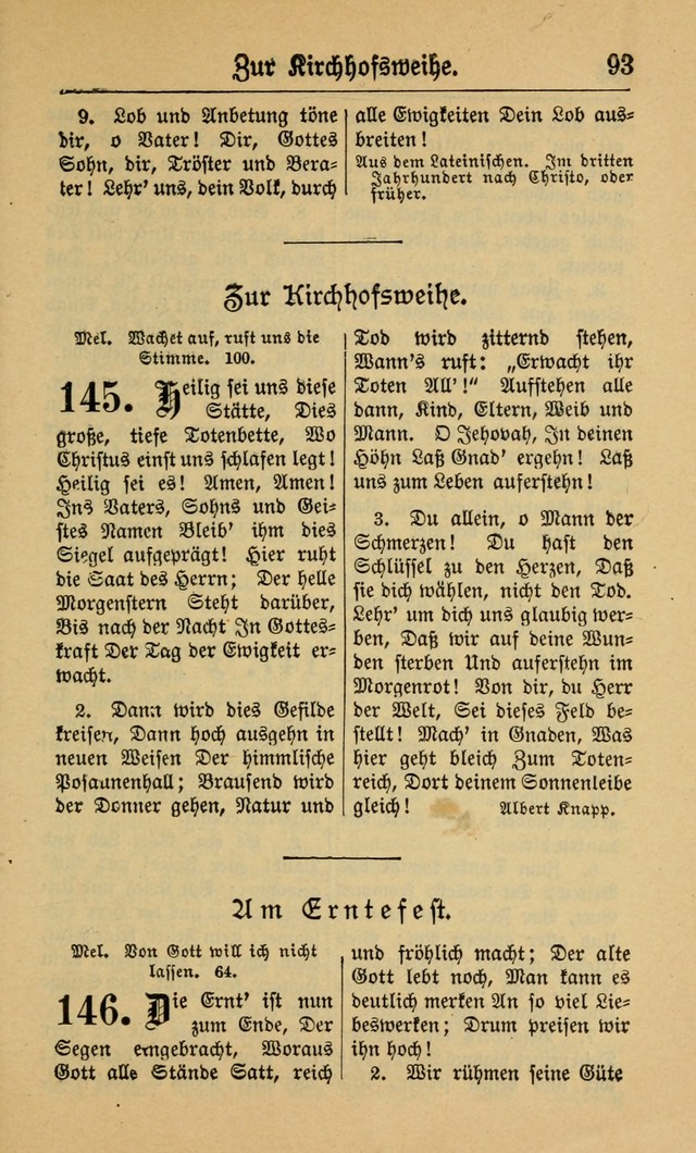 Gesangbuch für Gemeinden des Evangelisch-Lutherischen Bekenntnisses (14th ed.) page 93