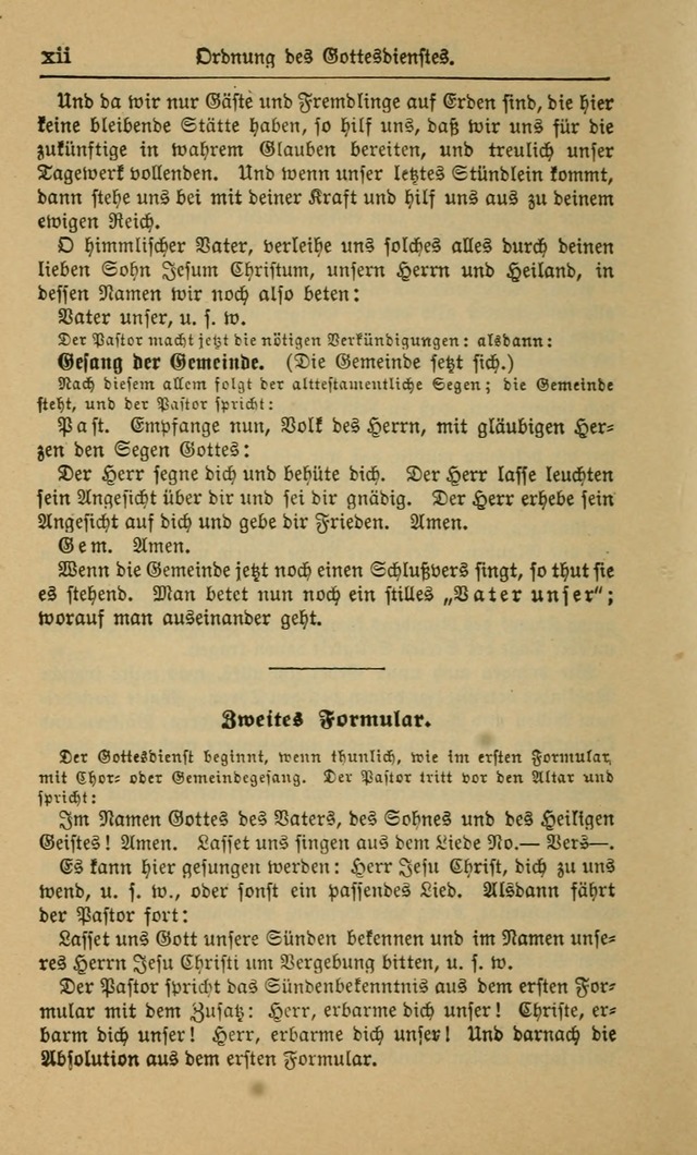 Gesangbuch für Gemeinden des Evangelisch-Lutherischen Bekenntnisses (14th ed.) page xvi