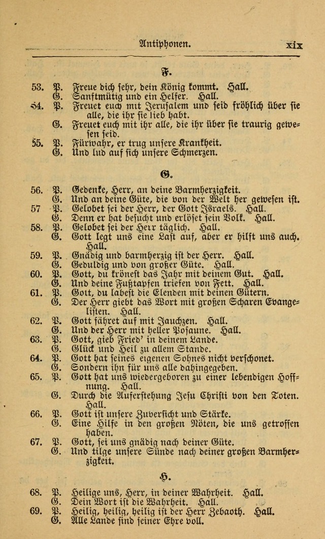 Gesangbuch für Gemeinden des Evangelisch-Lutherischen Bekenntnisses (14th ed.) page xxiii