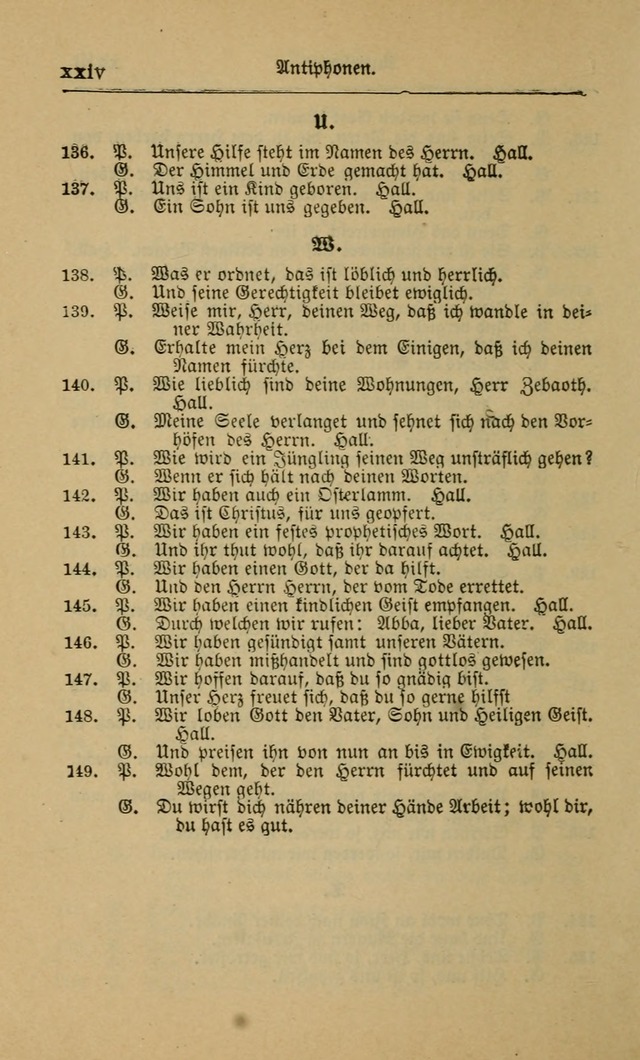 Gesangbuch für Gemeinden des Evangelisch-Lutherischen Bekenntnisses (14th ed.) page xxviii