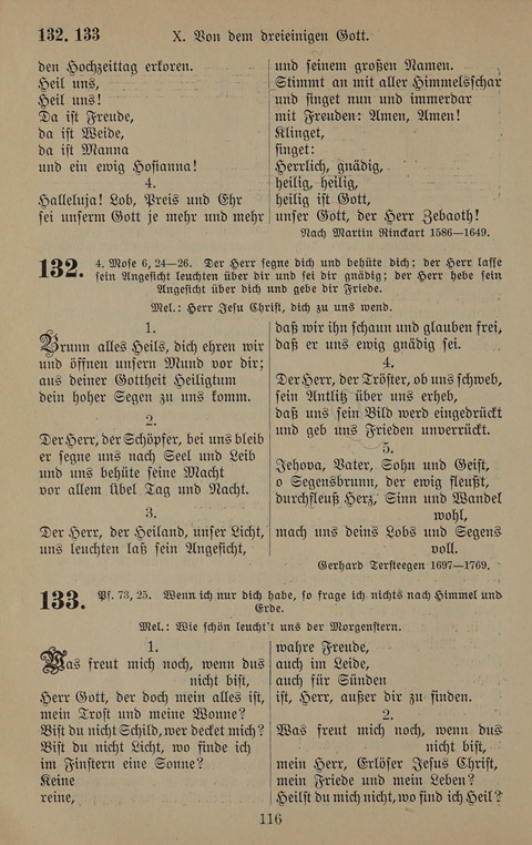 Gesangbuch: zum gottesdienstlichen und häuslichen Gebrauch in Evangelischen Mennoniten-Gemeinden (3rd ed.) page 116