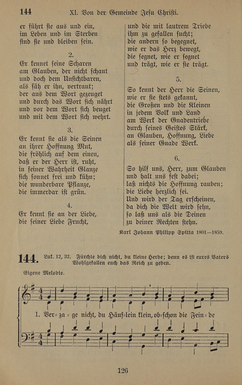 Gesangbuch: zum gottesdienstlichen und häuslichen Gebrauch in Evangelischen Mennoniten-Gemeinden (3rd ed.) page 126