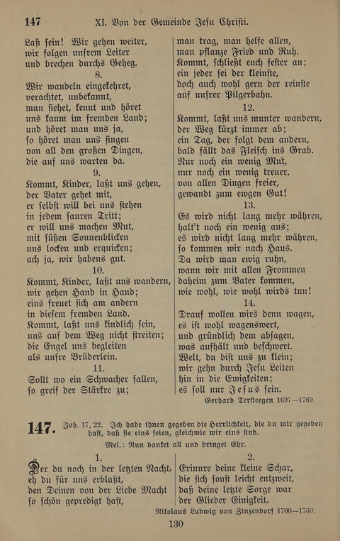 Gesangbuch: zum gottesdienstlichen und häuslichen Gebrauch in Evangelischen Mennoniten-Gemeinden (3rd ed.) page 130