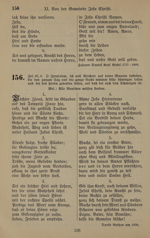 Gesangbuch: zum gottesdienstlichen und häuslichen Gebrauch in Evangelischen Mennoniten-Gemeinden (3rd ed.) page 138