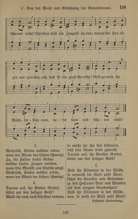 Gesangbuch: zum gottesdienstlichen und häuslichen Gebrauch in Evangelischen Mennoniten-Gemeinden (3rd ed.) page 141