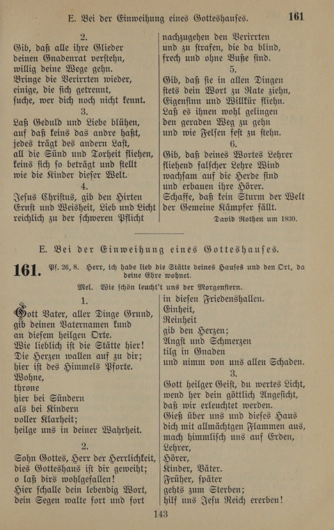 Gesangbuch: zum gottesdienstlichen und häuslichen Gebrauch in Evangelischen Mennoniten-Gemeinden (3rd ed.) page 143