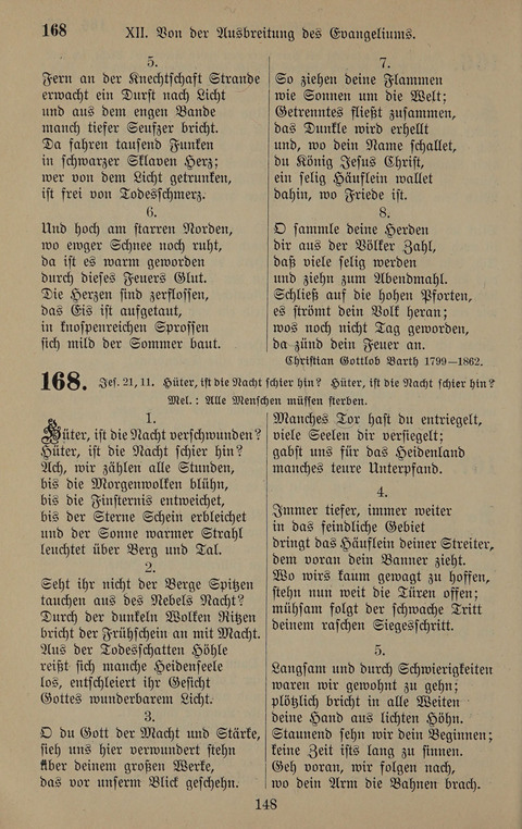 Gesangbuch: zum gottesdienstlichen und häuslichen Gebrauch in Evangelischen Mennoniten-Gemeinden (3rd ed.) page 148