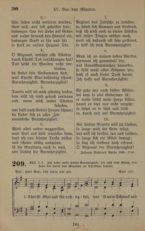 Gesangbuch: zum gottesdienstlichen und häuslichen Gebrauch in Evangelischen Mennoniten-Gemeinden (3rd ed.) page 184