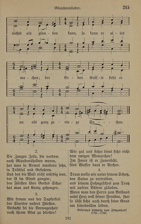 Gesangbuch: zum gottesdienstlichen und häuslichen Gebrauch in Evangelischen Mennoniten-Gemeinden (3rd ed.) page 191