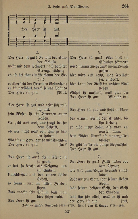 Gesangbuch: zum gottesdienstlichen und häuslichen Gebrauch in Evangelischen Mennoniten-Gemeinden (3rd ed.) page 231