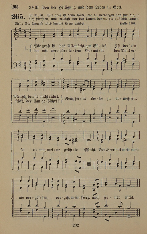 Gesangbuch: zum gottesdienstlichen und häuslichen Gebrauch in Evangelischen Mennoniten-Gemeinden (3rd ed.) page 232