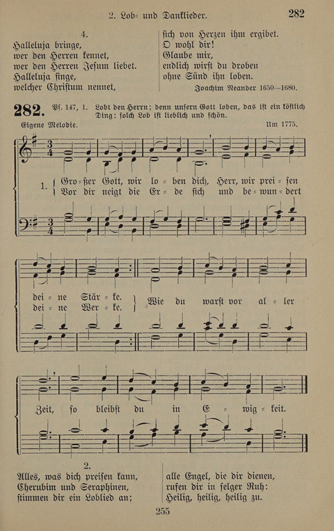 Gesangbuch: zum gottesdienstlichen und häuslichen Gebrauch in Evangelischen Mennoniten-Gemeinden (3rd ed.) page 255