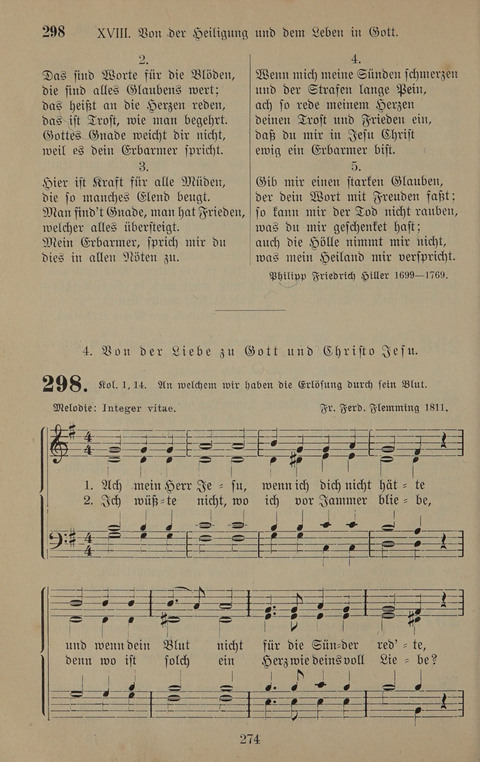 Gesangbuch: zum gottesdienstlichen und häuslichen Gebrauch in Evangelischen Mennoniten-Gemeinden (3rd ed.) page 274