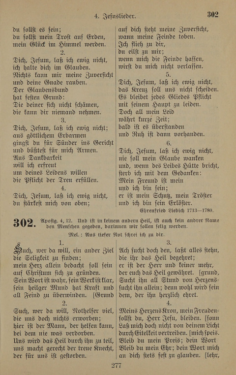 Gesangbuch: zum gottesdienstlichen und häuslichen Gebrauch in Evangelischen Mennoniten-Gemeinden (3rd ed.) page 277