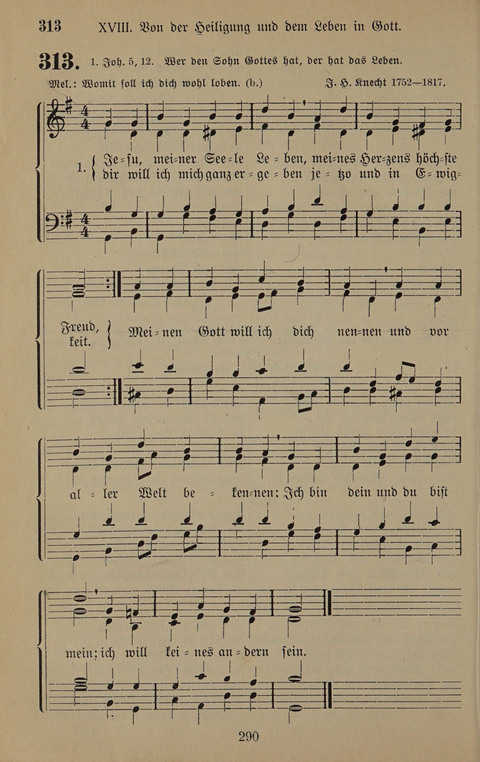 Gesangbuch: zum gottesdienstlichen und häuslichen Gebrauch in Evangelischen Mennoniten-Gemeinden (3rd ed.) page 290