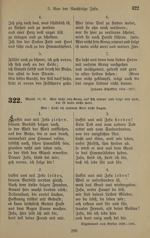 Gesangbuch: zum gottesdienstlichen und häuslichen Gebrauch in Evangelischen Mennoniten-Gemeinden (3rd ed.) page 299