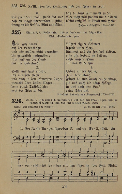 Gesangbuch: zum gottesdienstlichen und häuslichen Gebrauch in Evangelischen Mennoniten-Gemeinden (3rd ed.) page 302