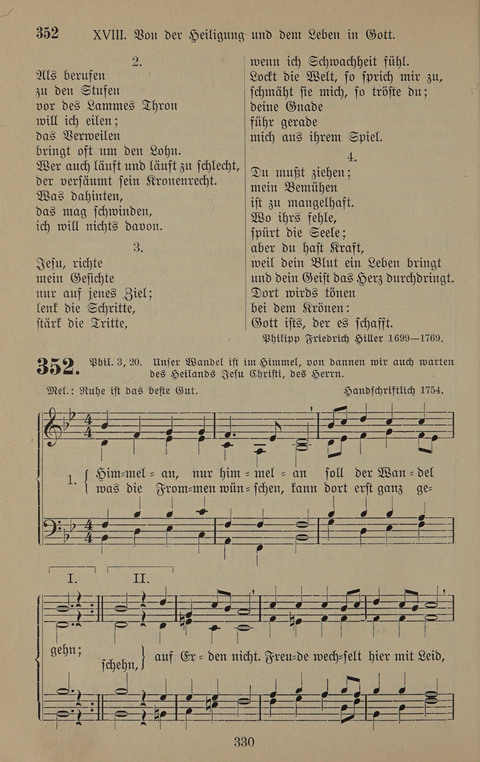 Gesangbuch: zum gottesdienstlichen und häuslichen Gebrauch in Evangelischen Mennoniten-Gemeinden (3rd ed.) page 330