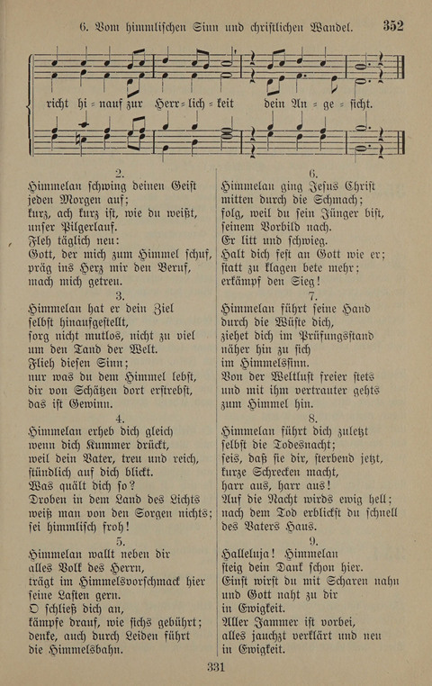 Gesangbuch: zum gottesdienstlichen und häuslichen Gebrauch in Evangelischen Mennoniten-Gemeinden (3rd ed.) page 331