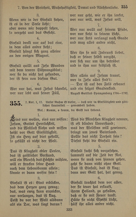 Gesangbuch: zum gottesdienstlichen und häuslichen Gebrauch in Evangelischen Mennoniten-Gemeinden (3rd ed.) page 333