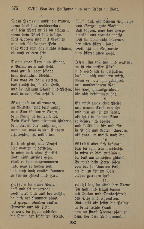 Gesangbuch: zum gottesdienstlichen und häuslichen Gebrauch in Evangelischen Mennoniten-Gemeinden (3rd ed.) page 352