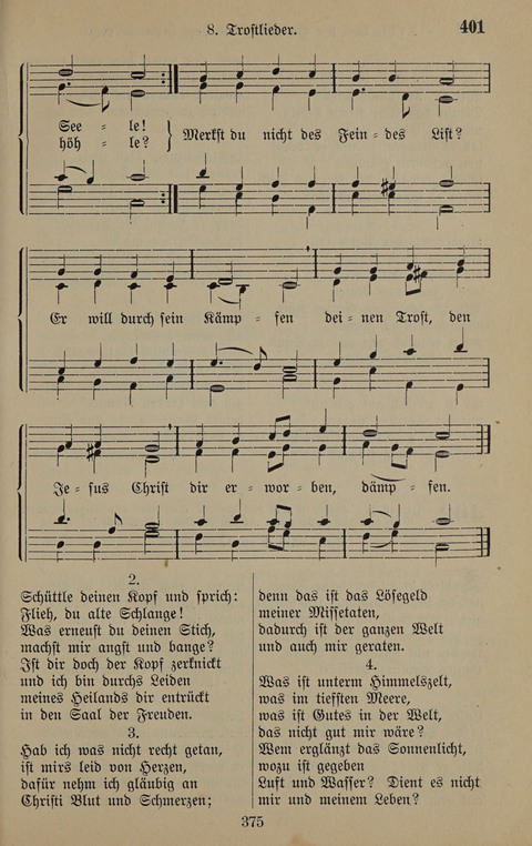 Gesangbuch: zum gottesdienstlichen und häuslichen Gebrauch in Evangelischen Mennoniten-Gemeinden (3rd ed.) page 375