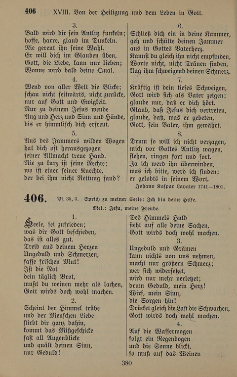 Gesangbuch: zum gottesdienstlichen und häuslichen Gebrauch in Evangelischen Mennoniten-Gemeinden (3rd ed.) page 380