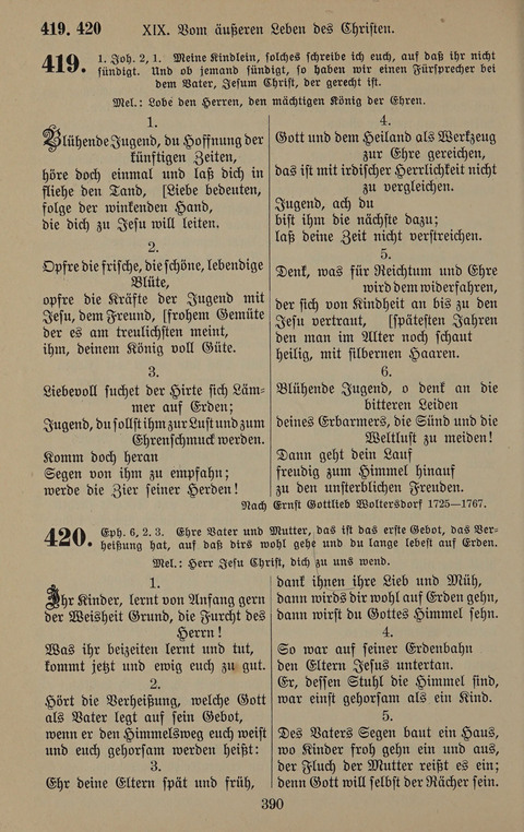 Gesangbuch: zum gottesdienstlichen und häuslichen Gebrauch in Evangelischen Mennoniten-Gemeinden (3rd ed.) page 390