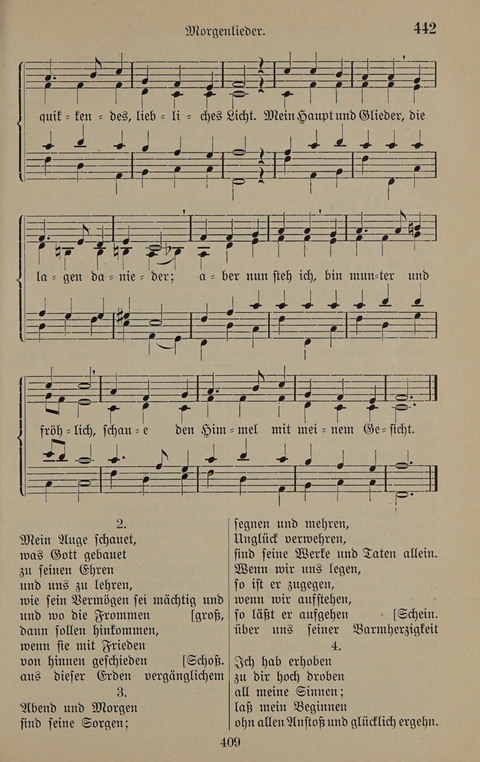 Gesangbuch: zum gottesdienstlichen und häuslichen Gebrauch in Evangelischen Mennoniten-Gemeinden (3rd ed.) page 409