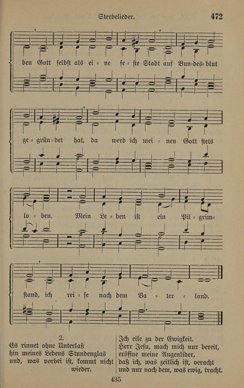 Gesangbuch: zum gottesdienstlichen und häuslichen Gebrauch in Evangelischen Mennoniten-Gemeinden (3rd ed.) page 435