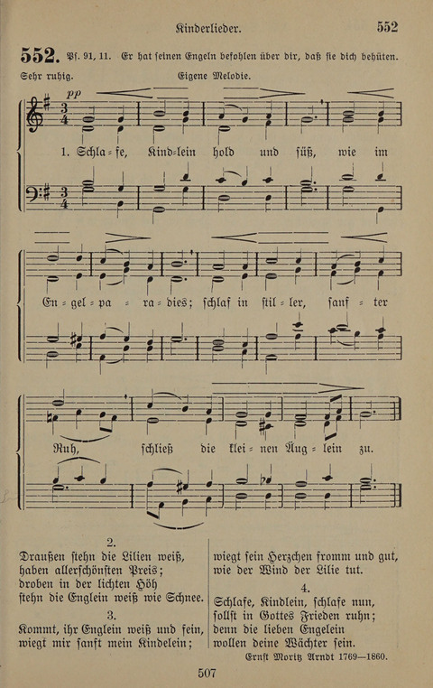 Gesangbuch: zum gottesdienstlichen und häuslichen Gebrauch in Evangelischen Mennoniten-Gemeinden (3rd ed.) page 507