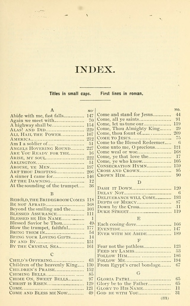 Golden Grain: No. 1: for Sabbath schools, gospel meetings, etc. page 219