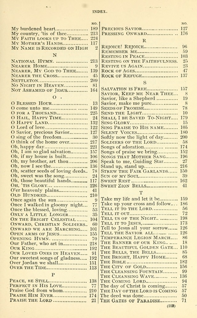 Golden Grain: No. 1: for Sabbath schools, gospel meetings, etc. page 221