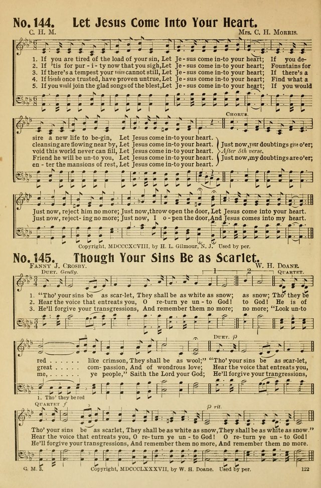 Gospel Gems Number 1 : One Hundred Eighty Sacred Selections for Religious Meetings page 112