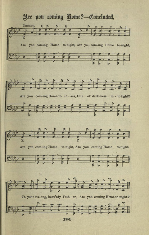 Gospel Hymns Nos. 1 to 6 page 191