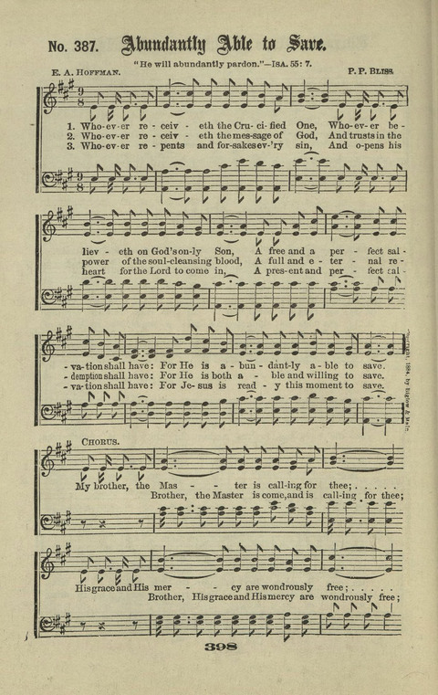 Gospel Hymns Nos. 1 to 6 page 398