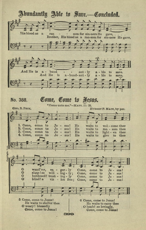 Gospel Hymns Nos. 1 to 6 page 399