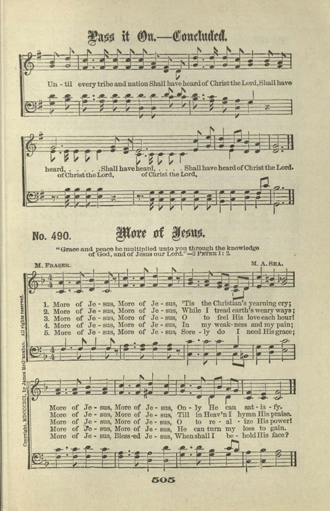 Gospel Hymns Nos. 1 to 6 page 505