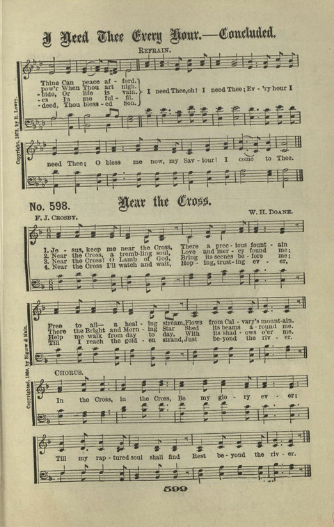 Gospel Hymns Nos. 1 to 6 page 599