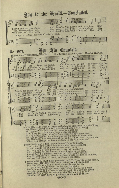 Gospel Hymns Nos. 1 to 6 page 605