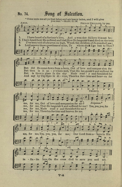 Gospel Hymns Nos. 1 to 6 page 74