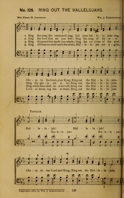 Glad Hallelujahs: replete with sacred songs page 126