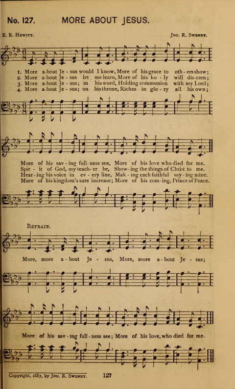 Glad Hallelujahs: replete with sacred songs page 127