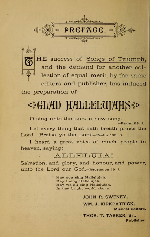 Glad Hallelujahs: replete with sacred songs page 2